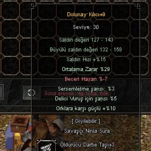  +9 DOLUNAY KILICI